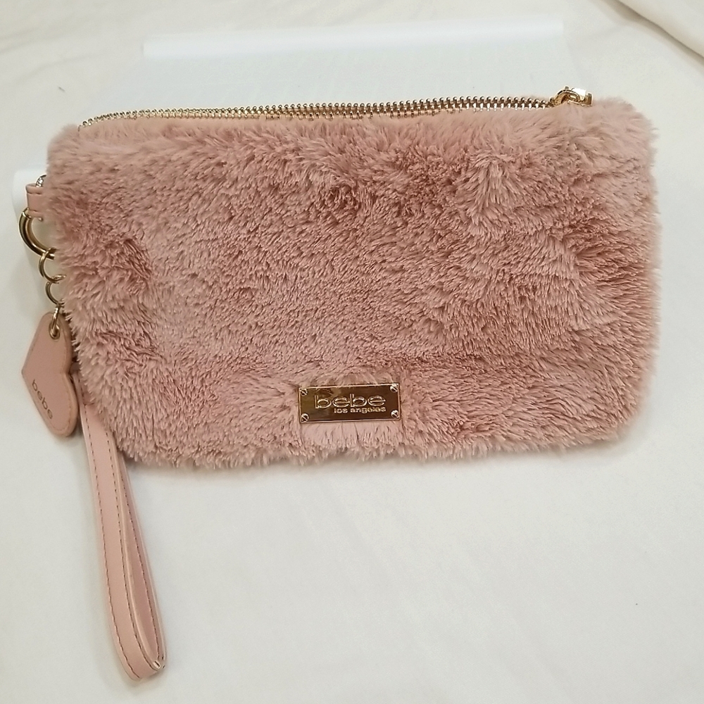 Bebe Los Angeles Pink Wristlet